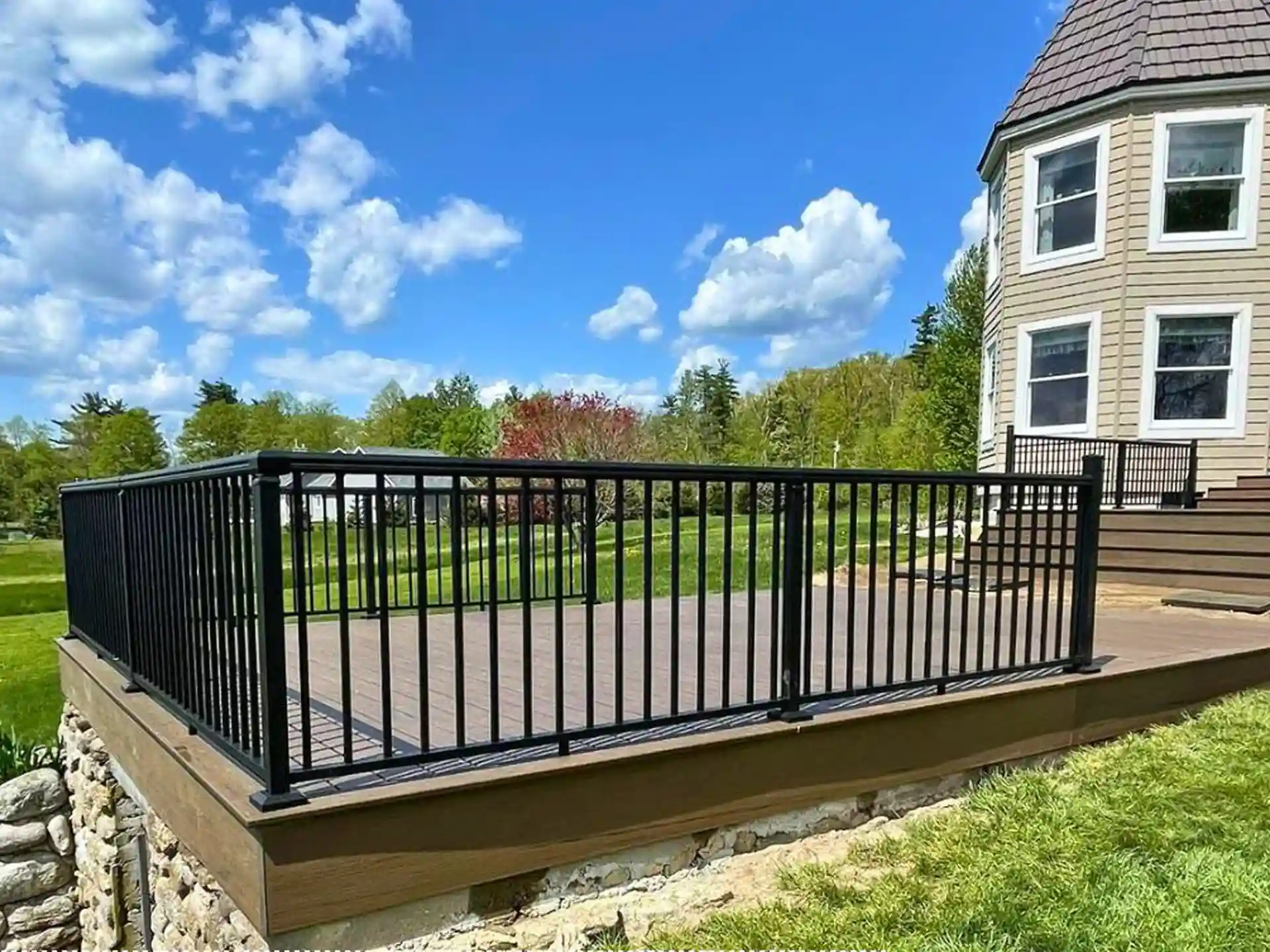 Multi-level deck build on the South Shore
